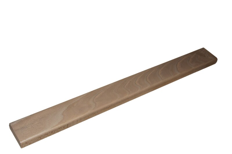 Dverový prah buk hrúbka 20mm lakovaný PU lakom orech šedý.